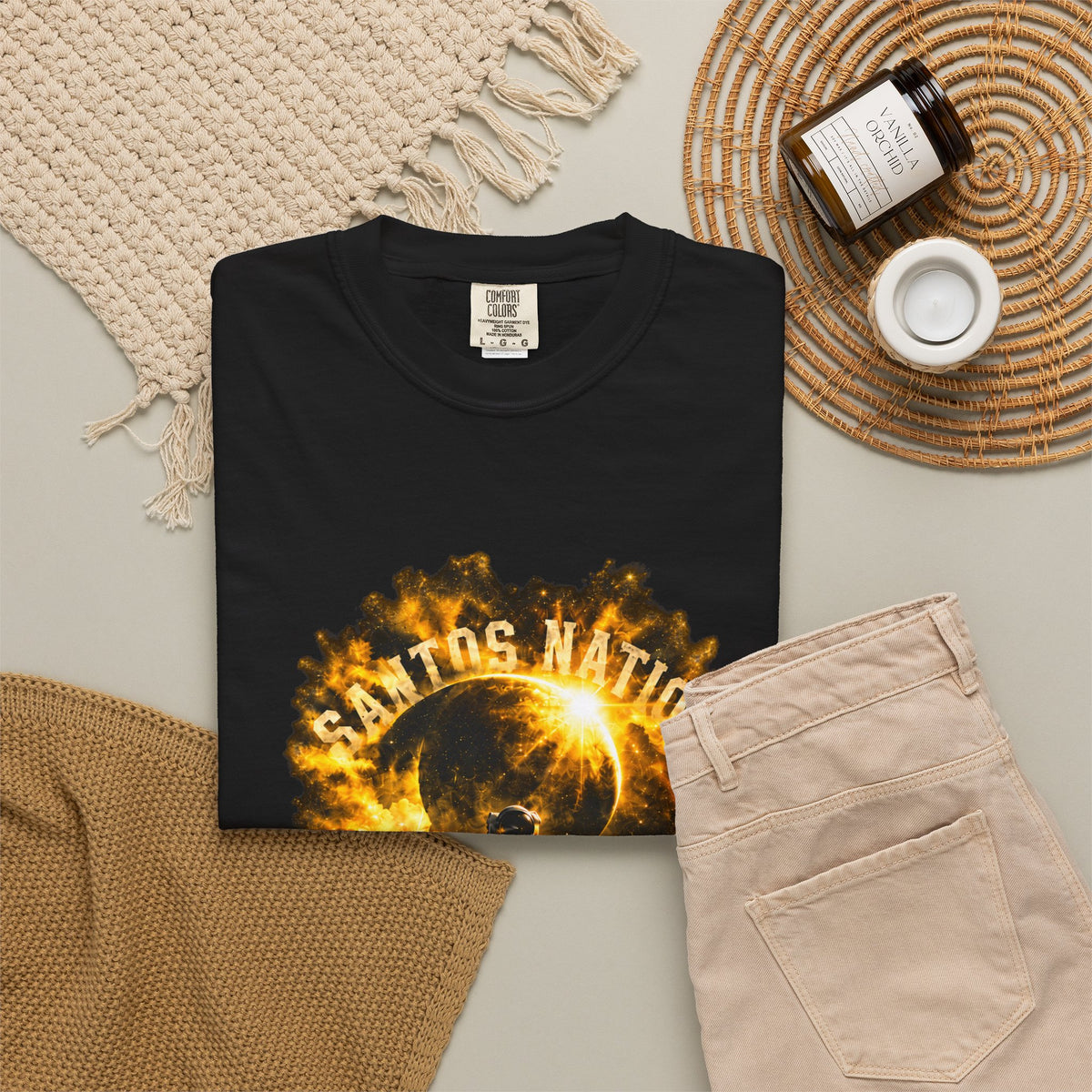Santos Nation — Yellow Love Over Everything 1717 T-Shirt