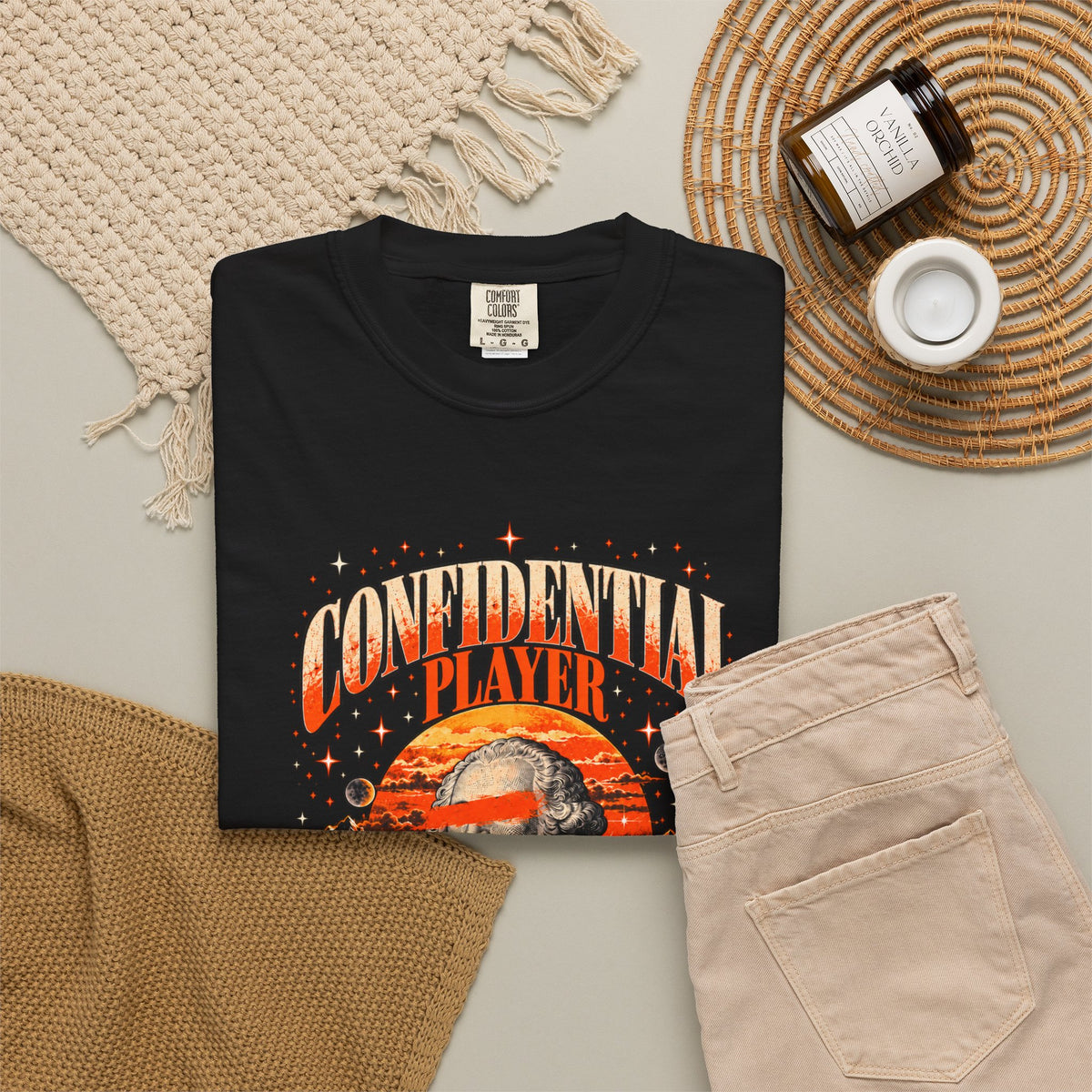 Confidential Player — Orange Pressure Builds Legacy 1717 T-Shirt