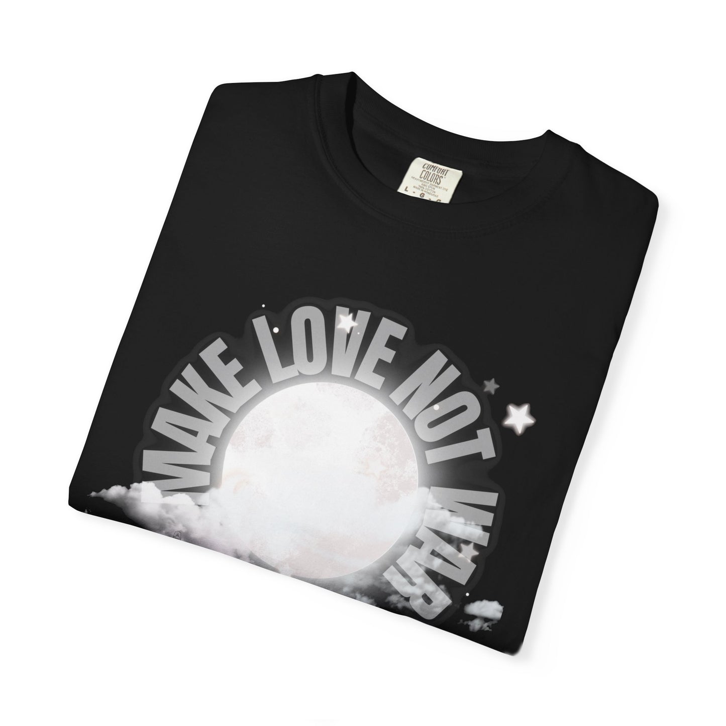 "Make Love not War" Graphic T-Shirt — Vintage Moon Peace Tee