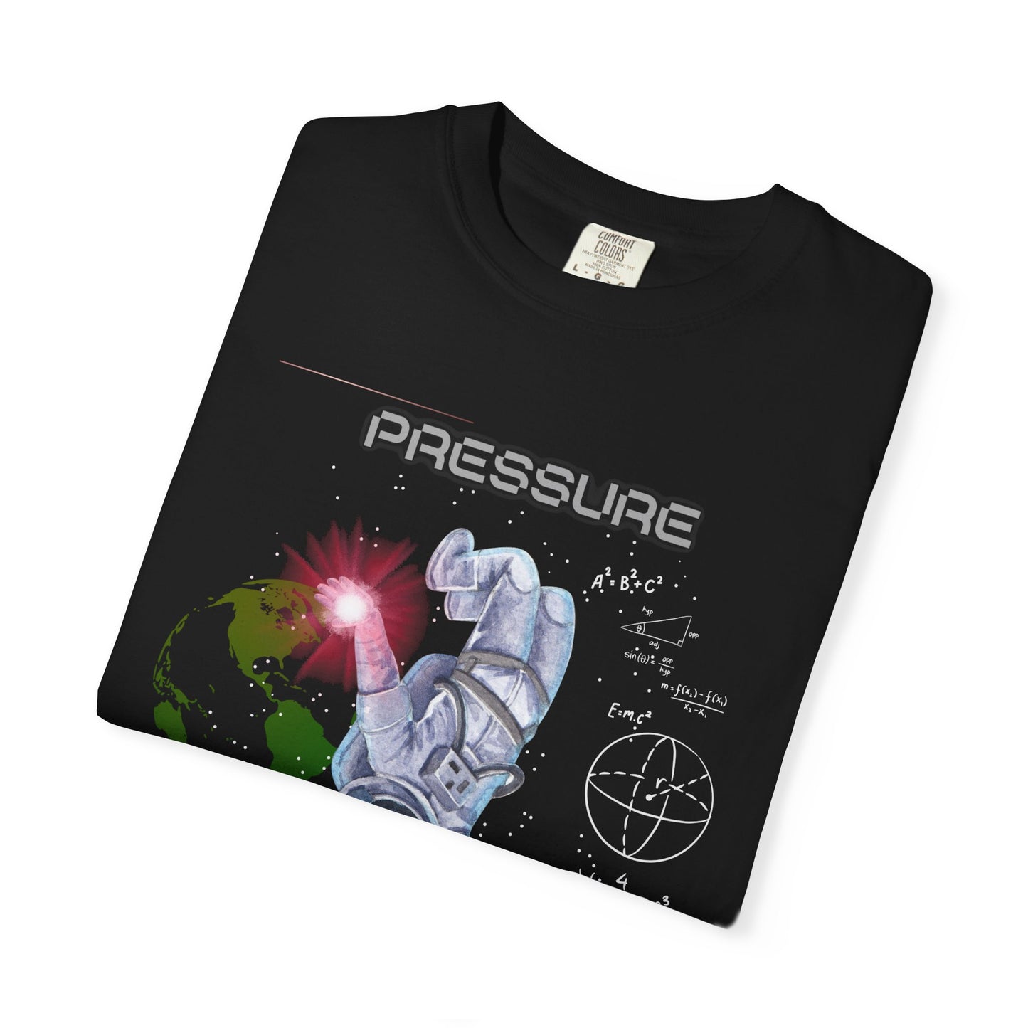 T-Shirt — 'Pressure' Astronaut Earth & Moon Graphic Tee