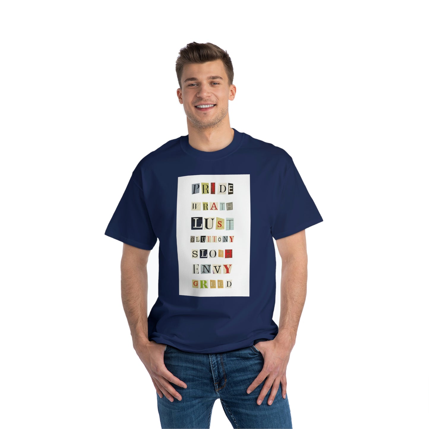 1 Beefy-T® Short-Sleeve T-Shirt Seven Sins