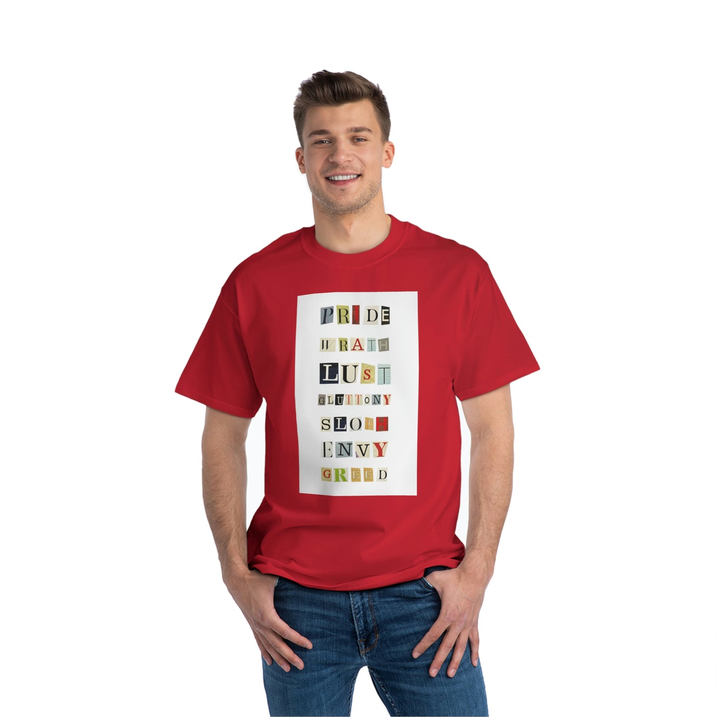 1 Beefy-T® Short-Sleeve T-Shirt Seven Sins