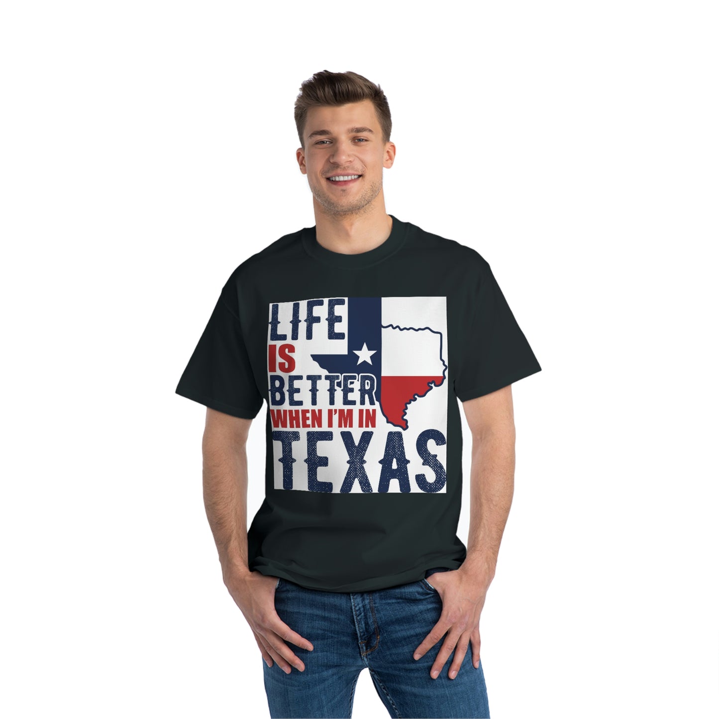 1 Beefy-T® Short-Sleeve T-Shirt I Love Texas