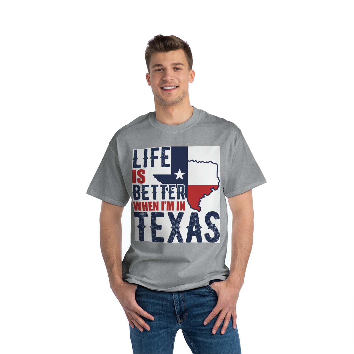 1 Beefy-T® Short-Sleeve T-Shirt I Love Texas