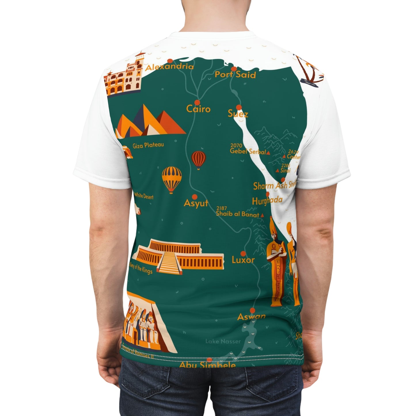 Unisex Cut & Sew Tee (AOP) BLOOD LINE