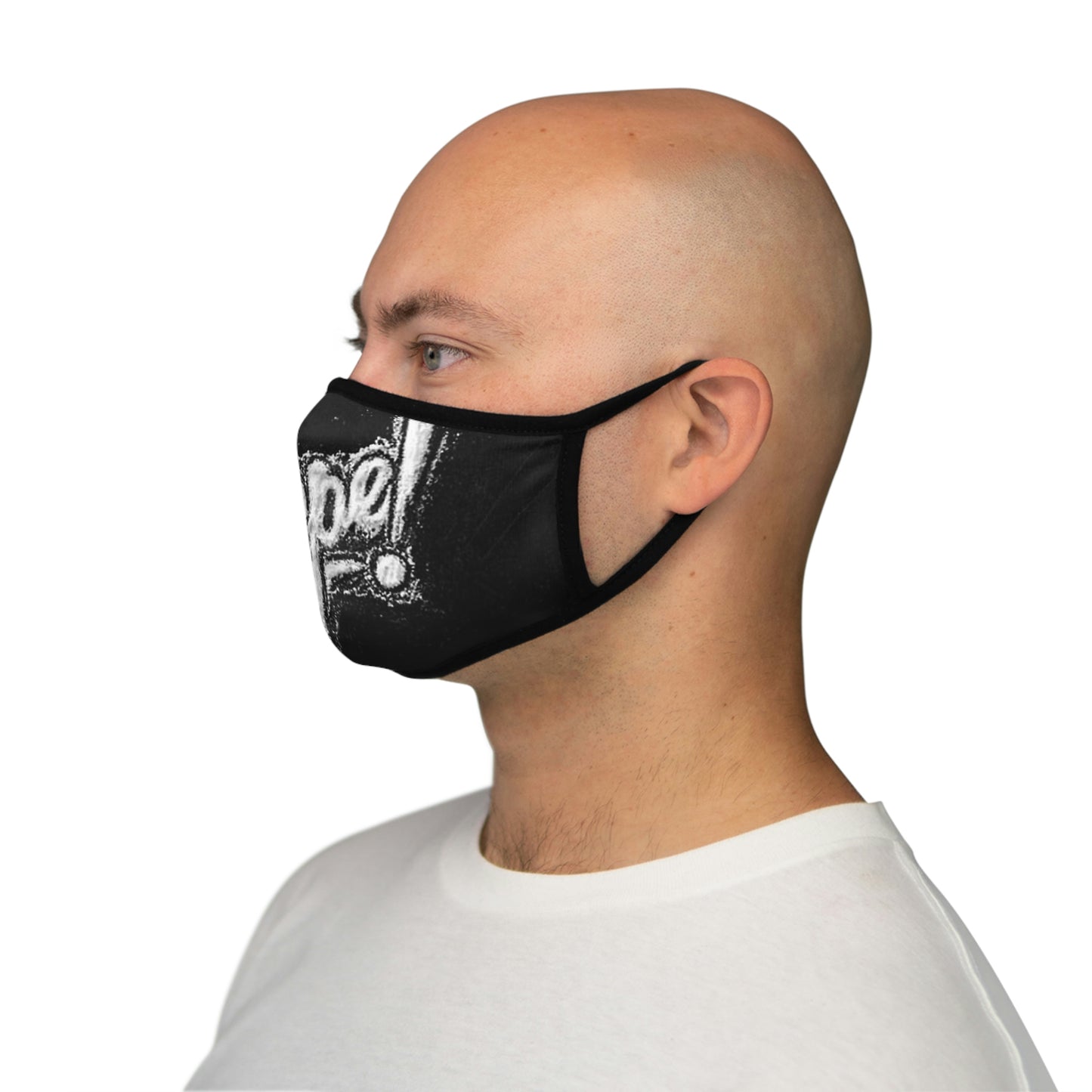 Fitted Polyester Face Mask Just Say No