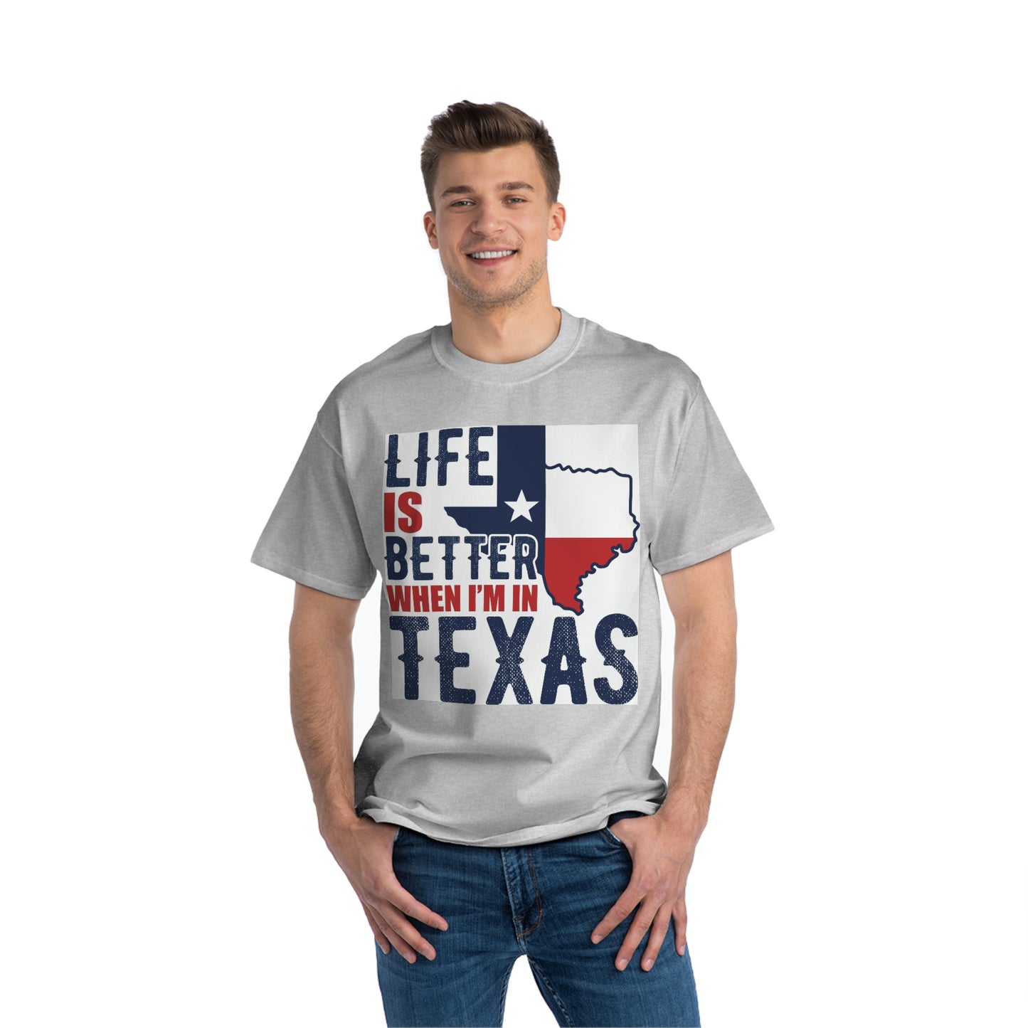 1 Beefy-T® Short-Sleeve T-Shirt I Love Texas