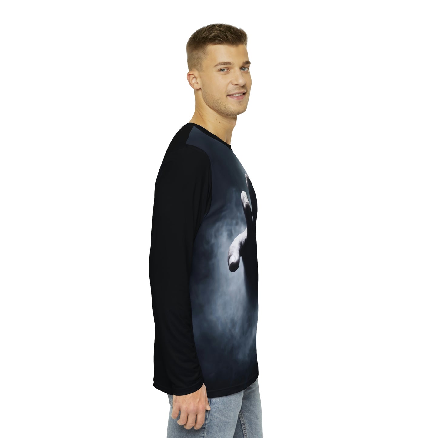 Reach out and Touch you Mens long sleeve T
