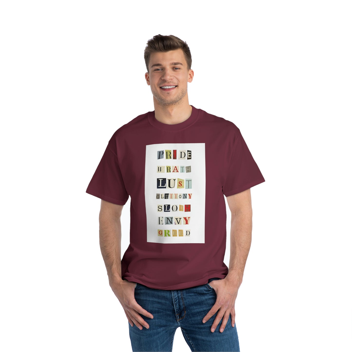 1 Beefy-T® Short-Sleeve T-Shirt Seven Sins