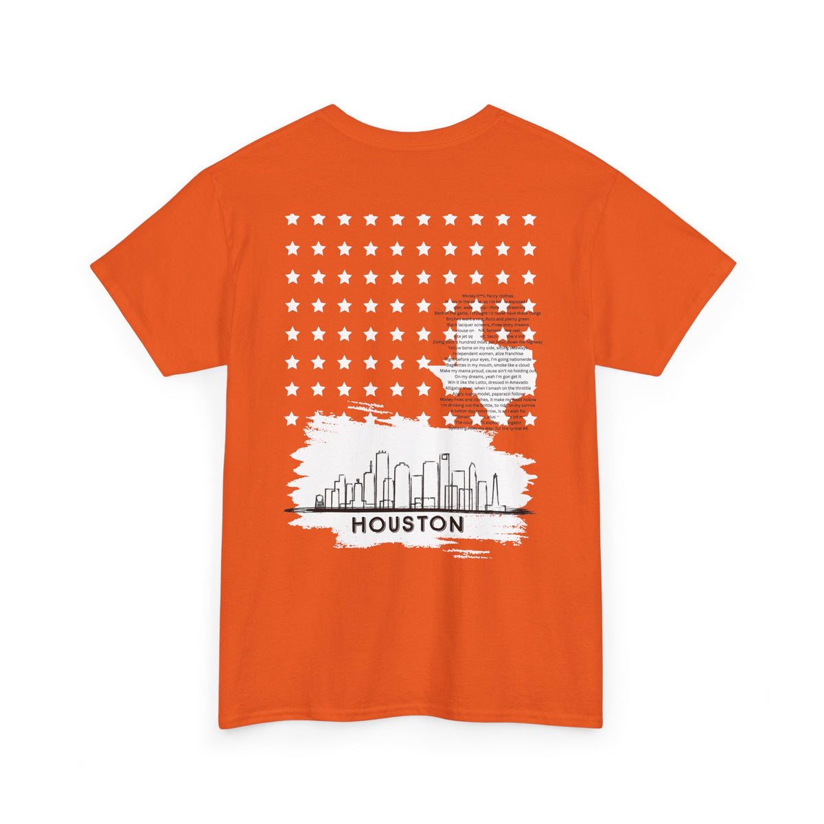 Houston Ghetto Dreams T-Shirt — City Skyline Texas Flag Graphic Tee