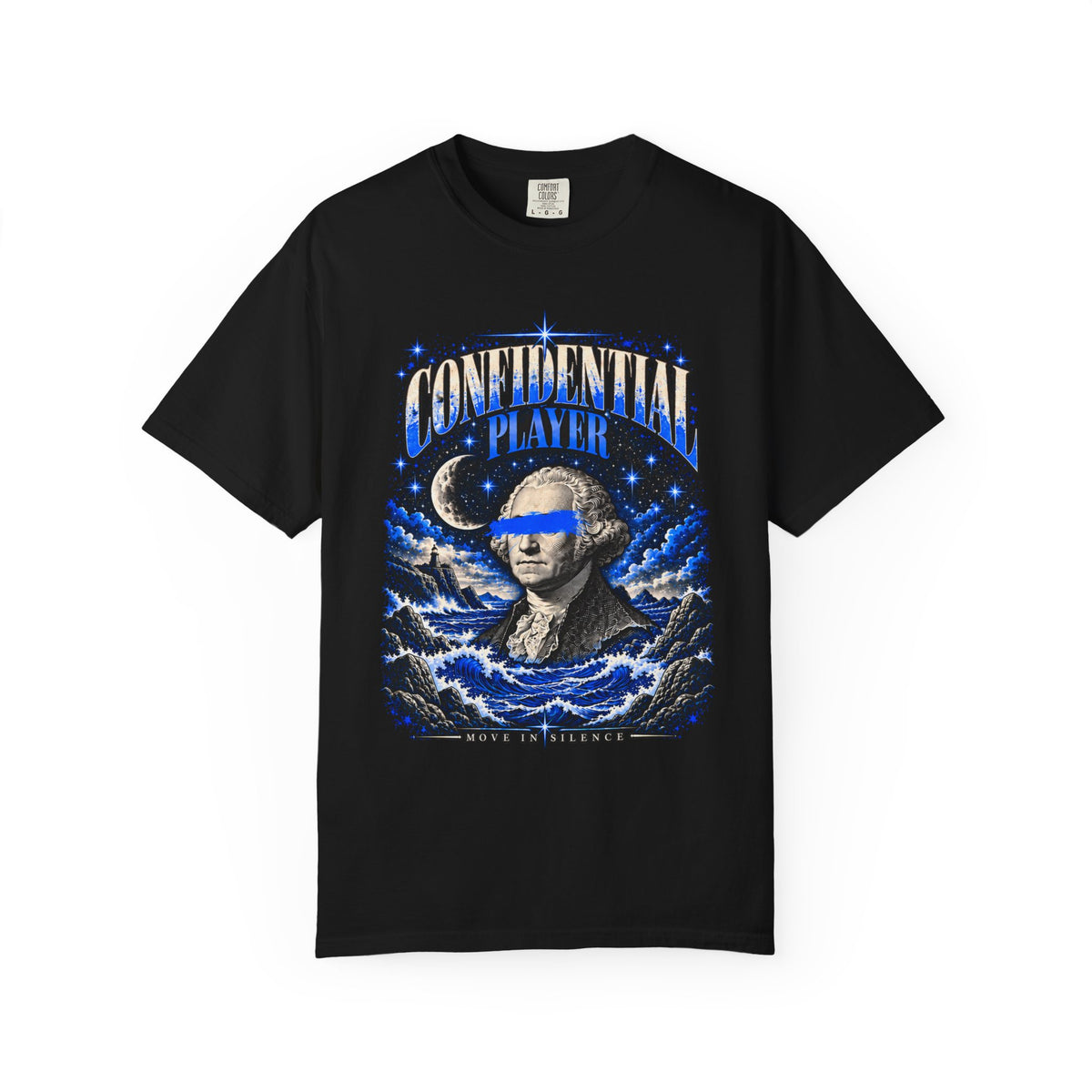 Confidential Player — Blue Move in Silence 1717 T-Shirt