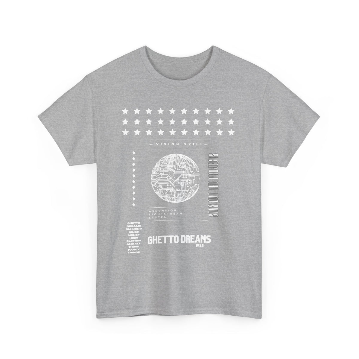 Houston Ghetto Dreams T-Shirt — City Skyline Texas Flag Graphic Tee