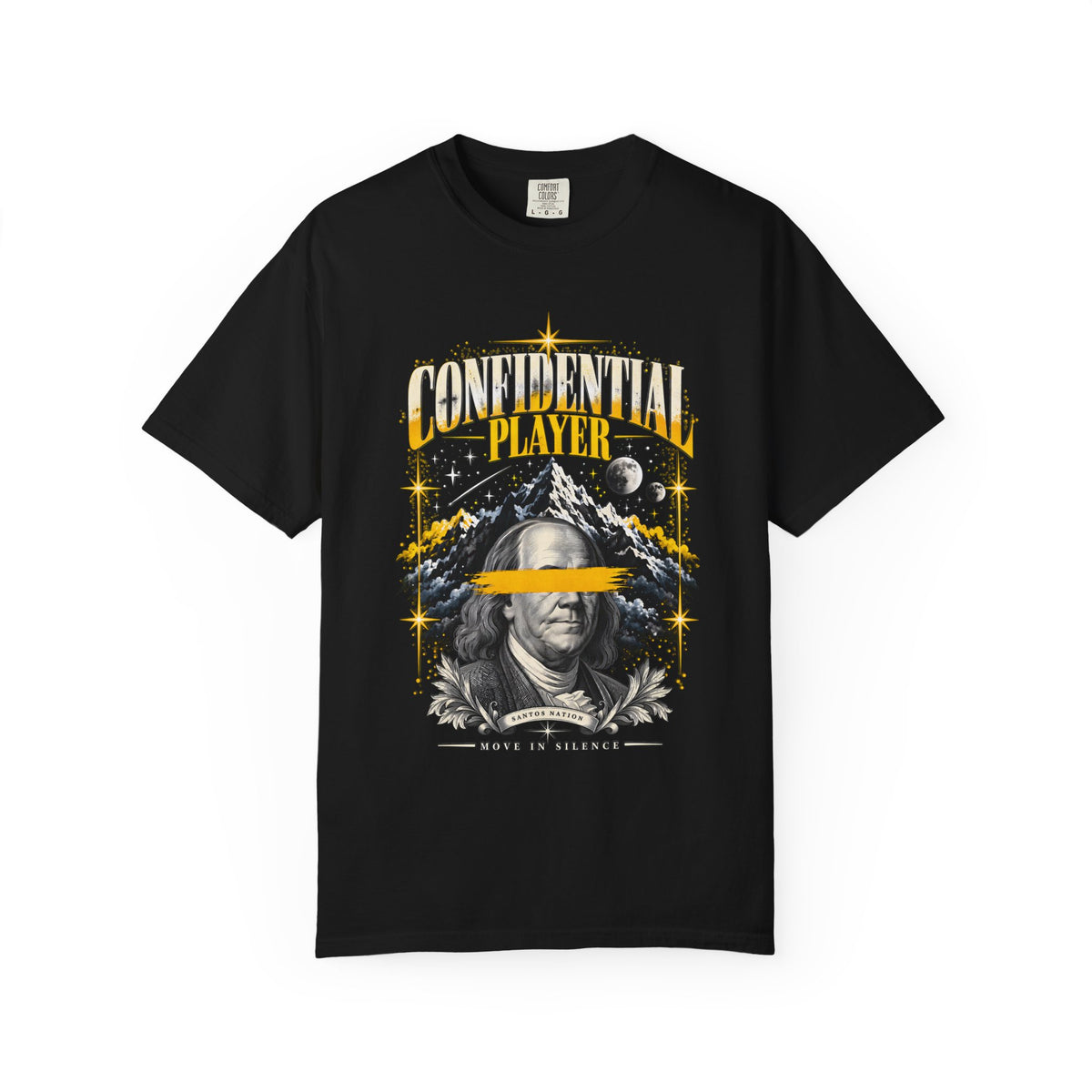 Confidential Player — Gold Move in Silence T-Shirt