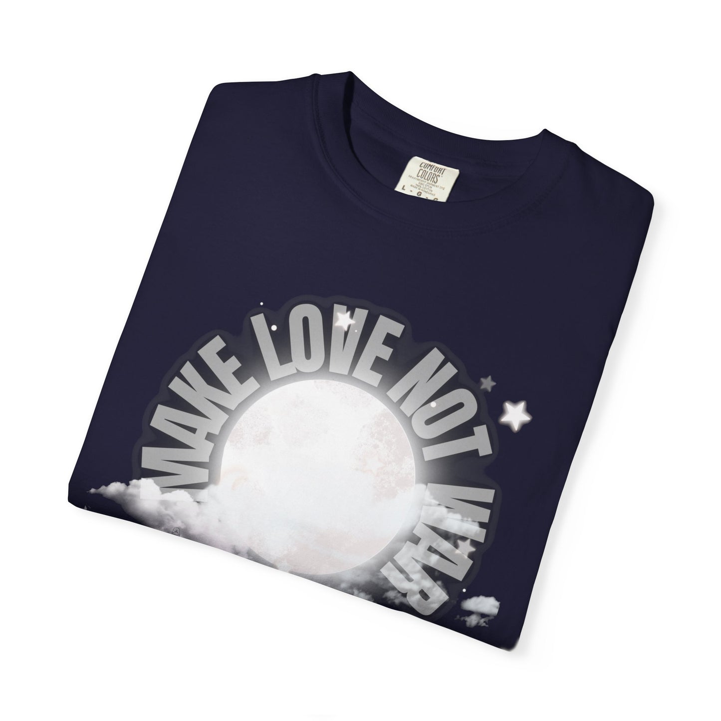 "Make Love not War" Graphic T-Shirt — Vintage Moon Peace Tee