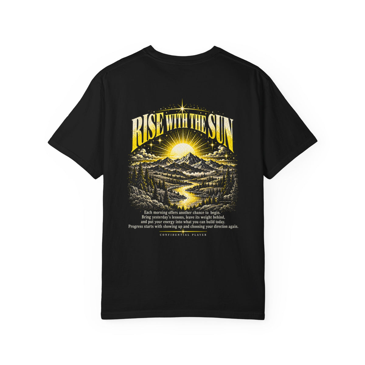 Confidential Player — Yellow Rise with the Sun 1717 T-Shirt