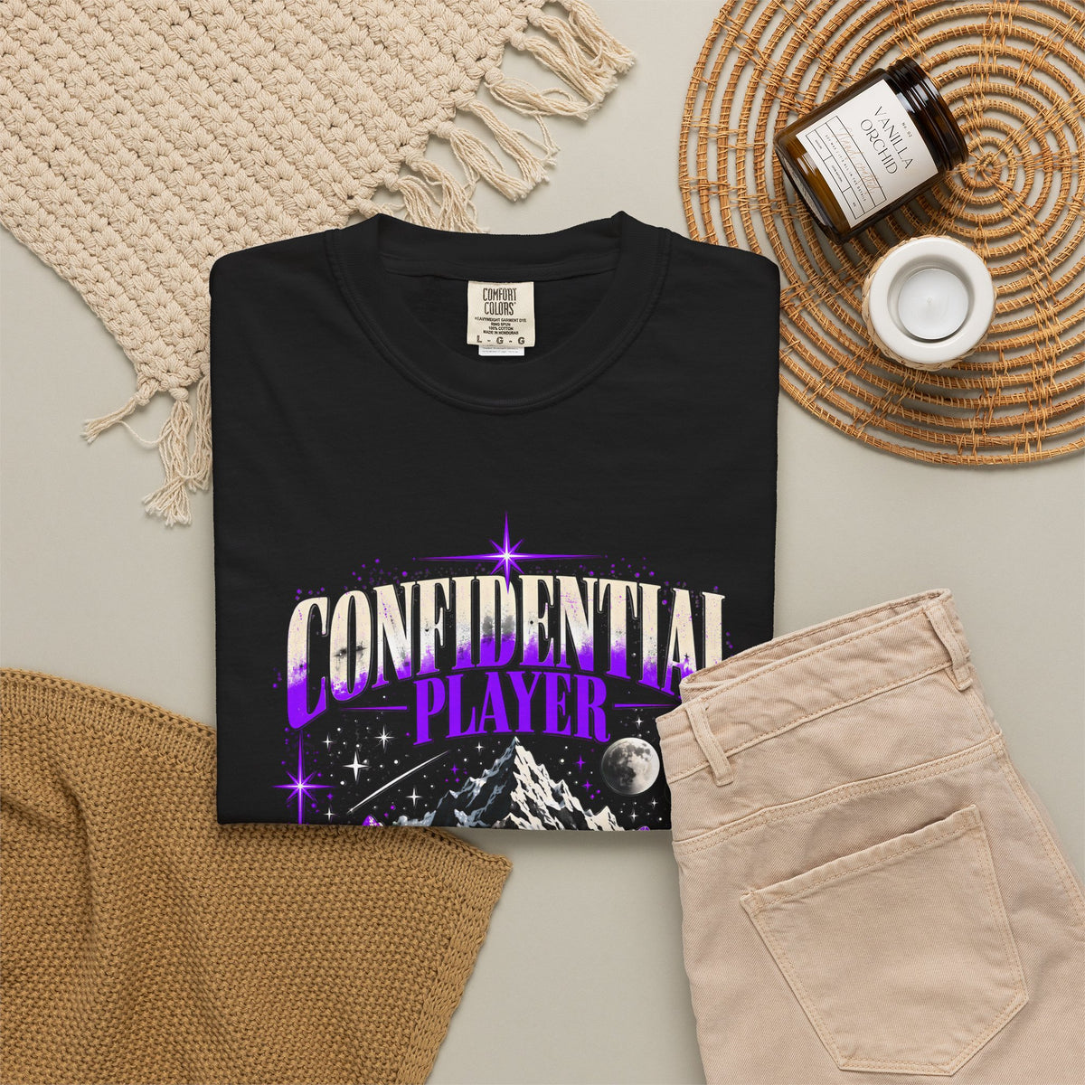Confidential Player — Purple Move in Silence T-Shirt