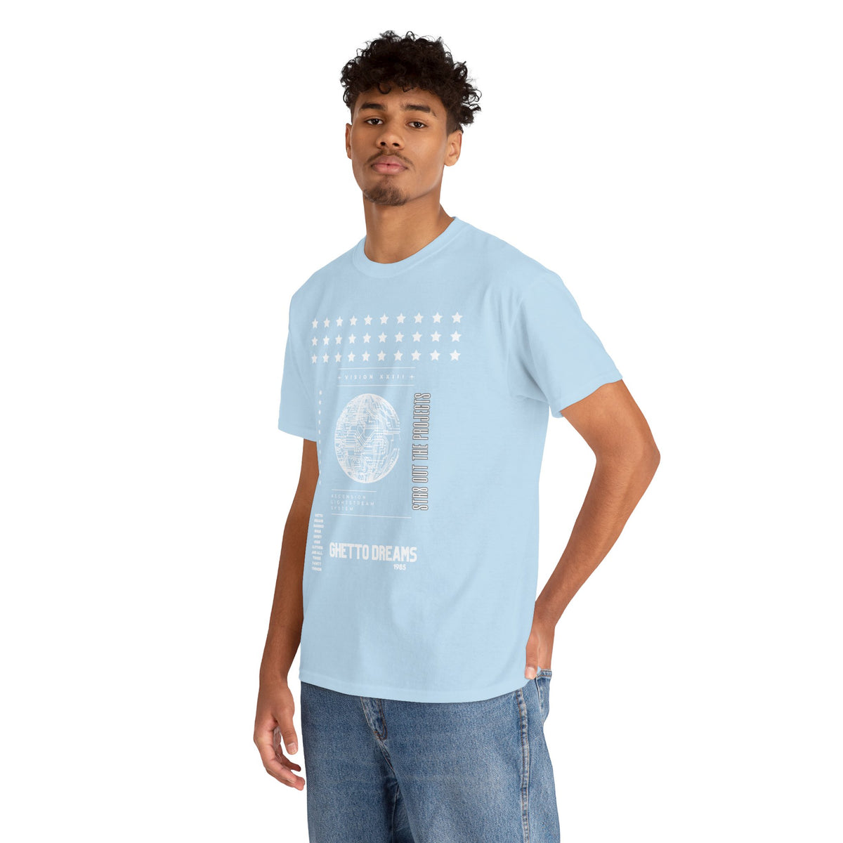 Houston Ghetto Dreams T-Shirt — City Skyline Texas Flag Graphic Tee