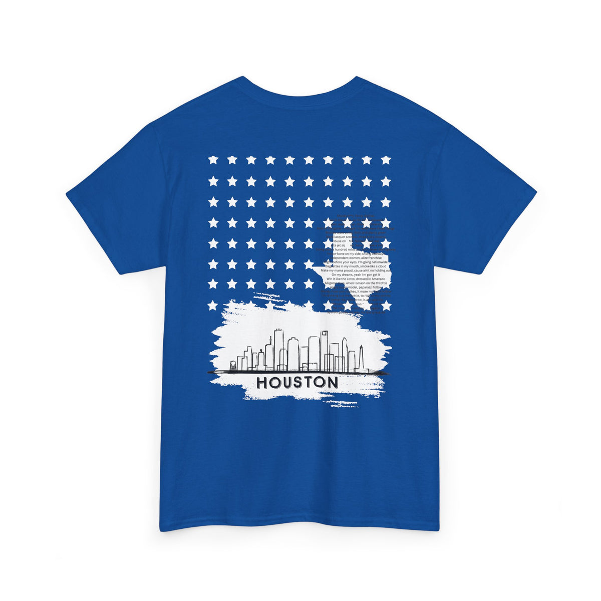 Houston Ghetto Dreams T-Shirt — City Skyline Texas Flag Graphic Tee