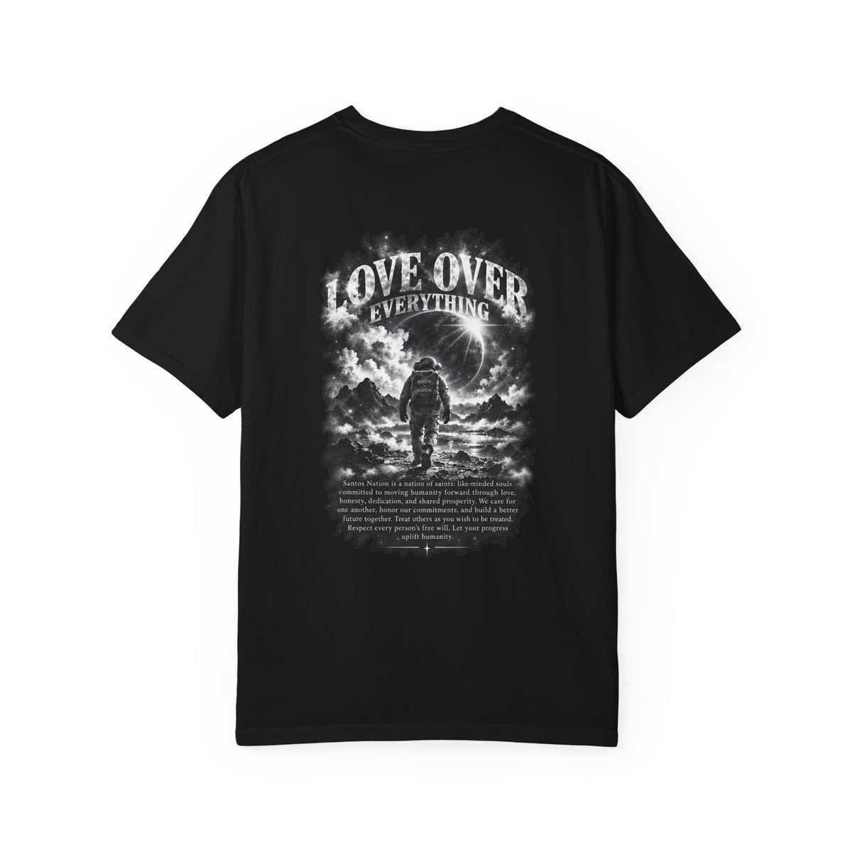 Santos Nation — White & Silver Love Over Everything 1717 T-Shirt
