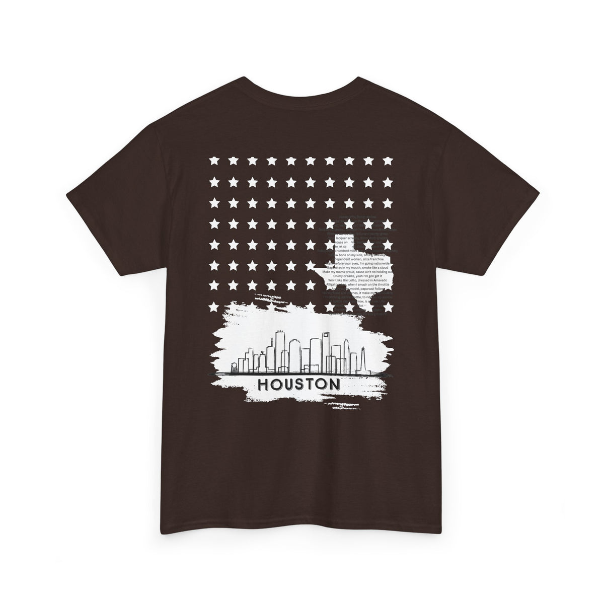 Houston Ghetto Dreams T-Shirt — City Skyline Texas Flag Graphic Tee