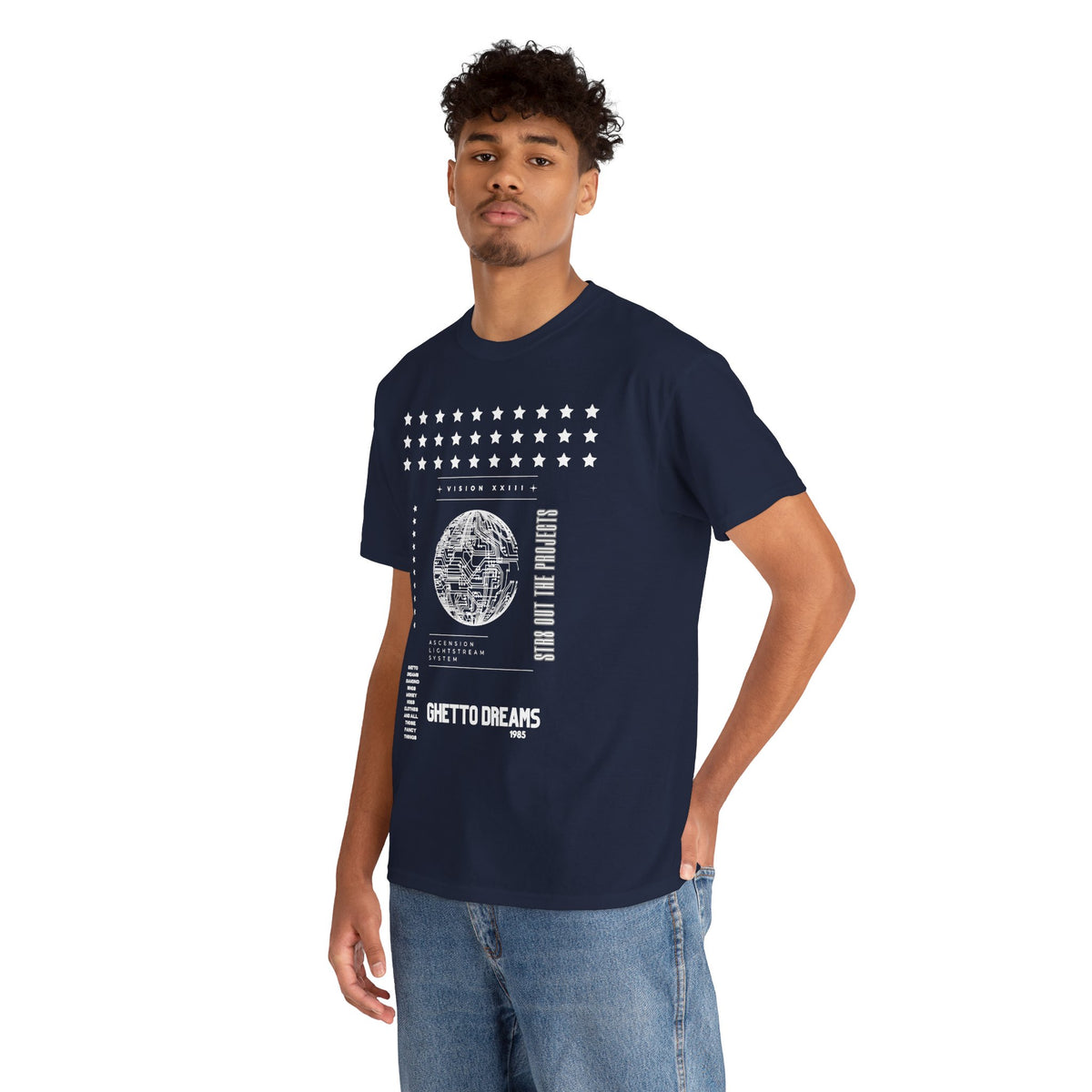 Houston Ghetto Dreams T-Shirt — City Skyline Texas Flag Graphic Tee