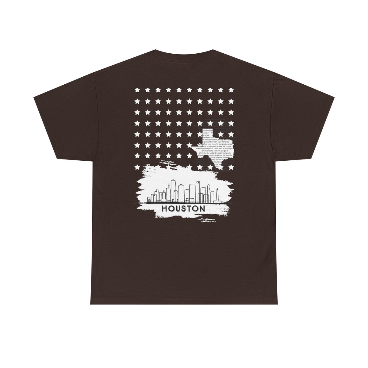 Houston Ghetto Dreams T-Shirt — City Skyline Texas Flag Graphic Tee