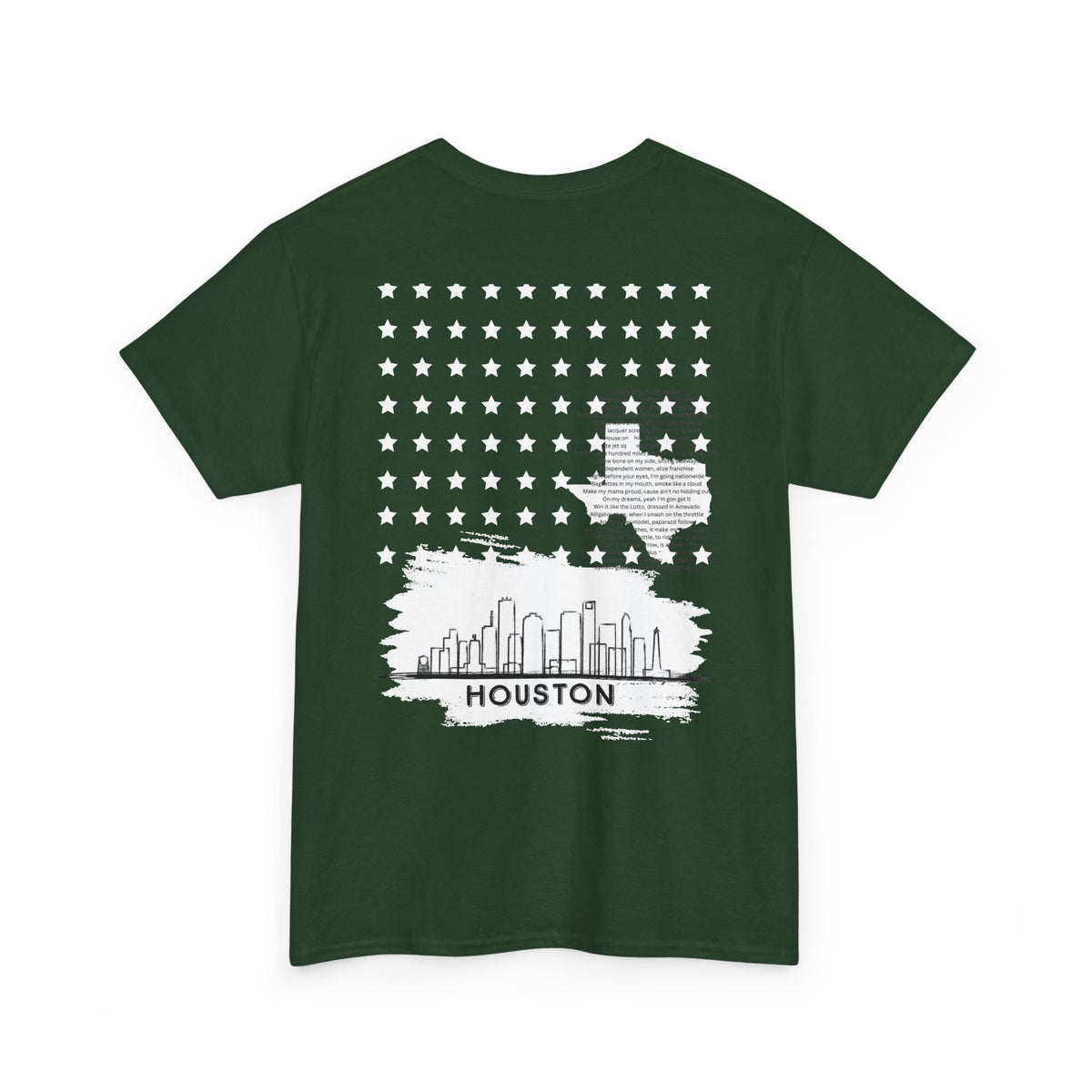 Houston Ghetto Dreams T-Shirt — City Skyline Texas Flag Graphic Tee