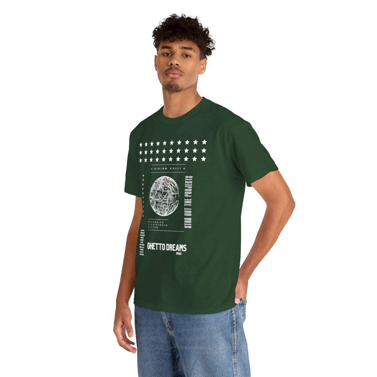 Houston Ghetto Dreams T-Shirt — City Skyline Texas Flag Graphic Tee