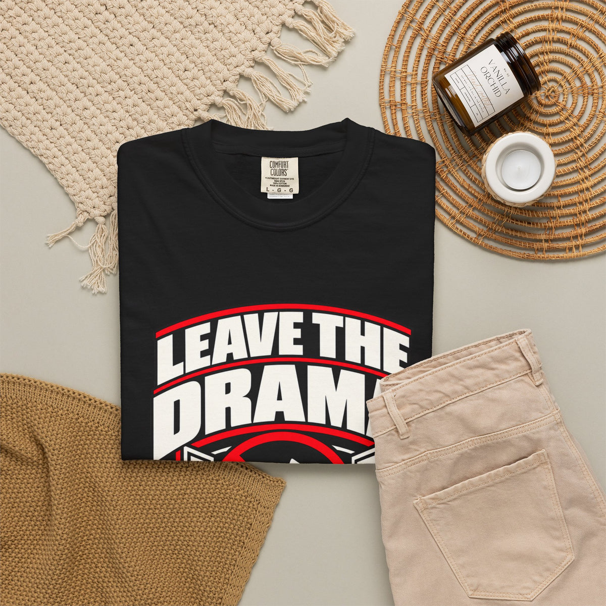Leave the Drama at the Door — No Drama Allowed 1717 T-Shirt