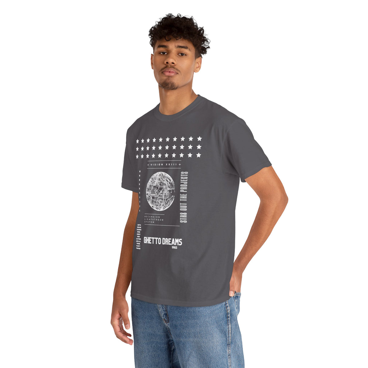 Houston Ghetto Dreams T-Shirt — City Skyline Texas Flag Graphic Tee