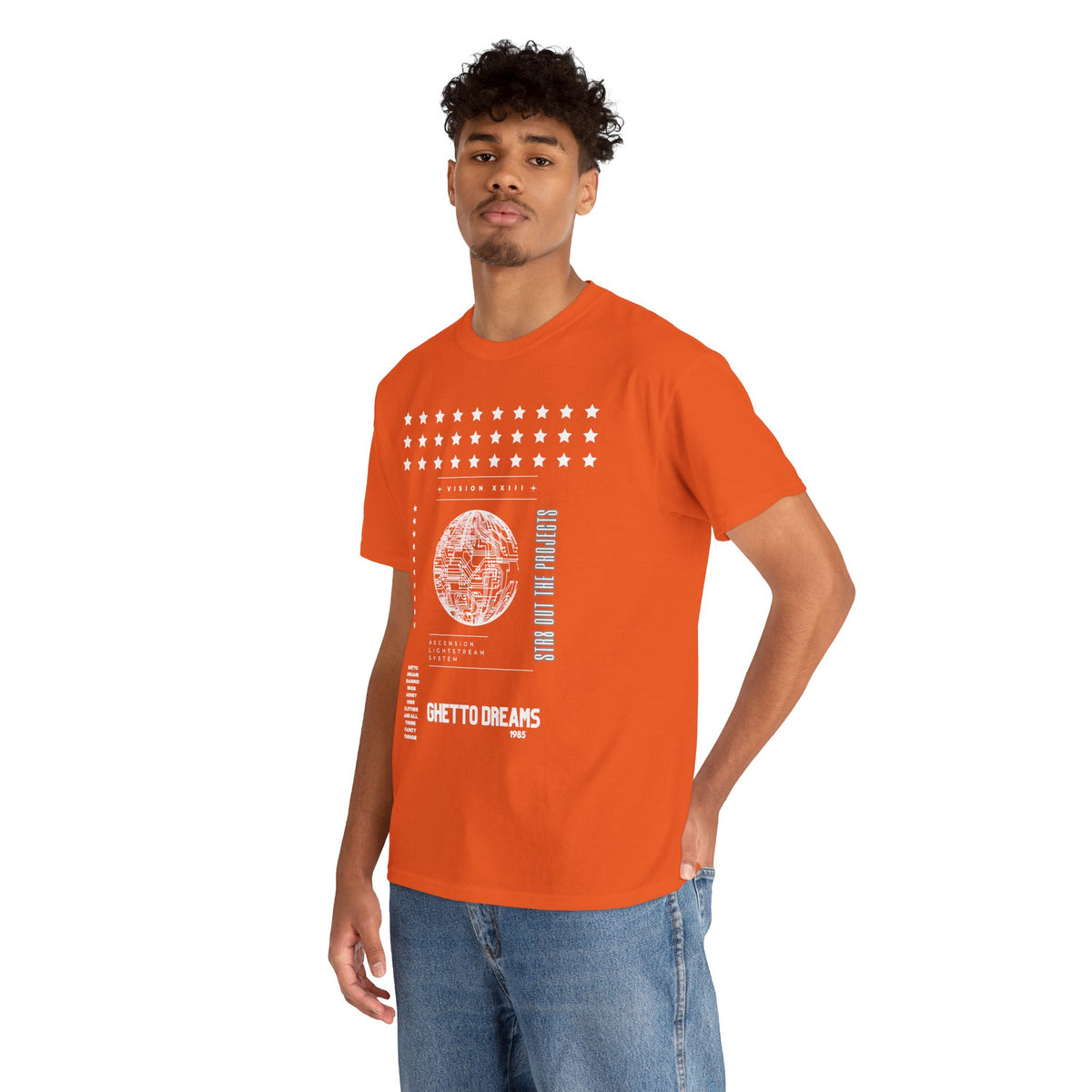 Houston Ghetto Dreams T-Shirt — City Skyline Texas Flag Graphic Tee