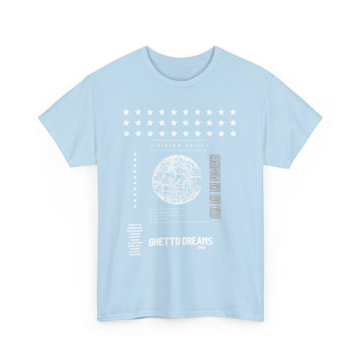 Houston Ghetto Dreams T-Shirt — City Skyline Texas Flag Graphic Tee