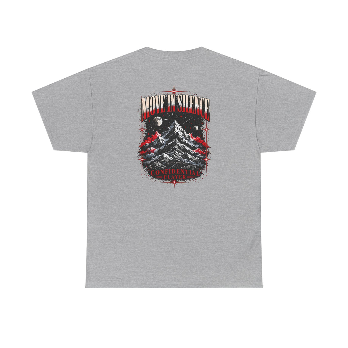 Confidential Player — Crimson Move in Silence T-Shirt