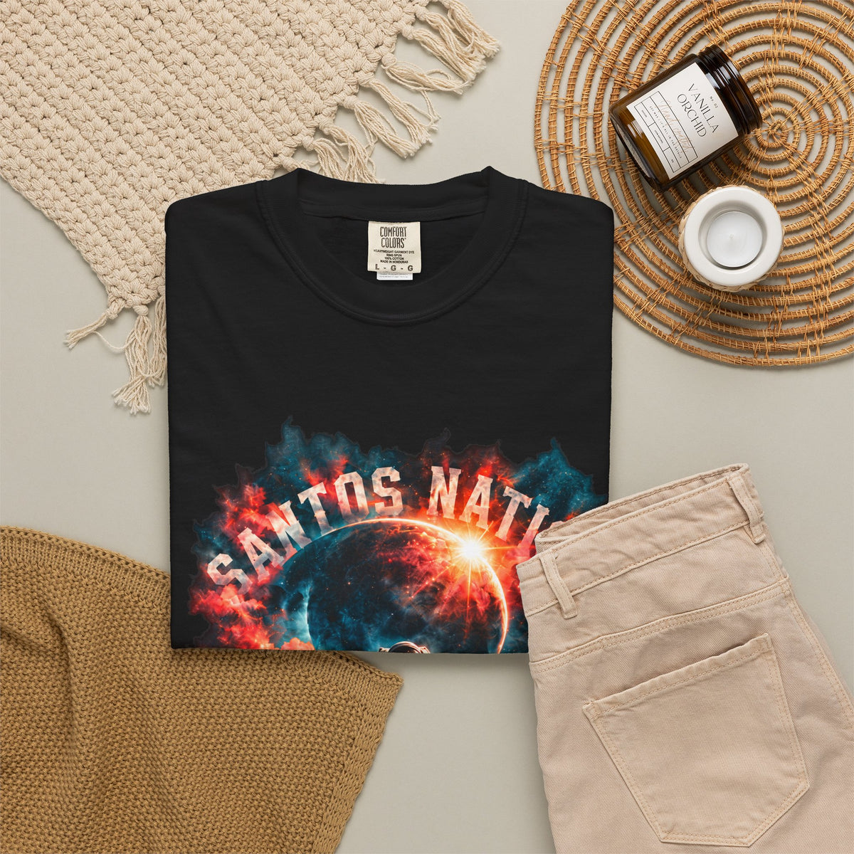 Santos Nation — Coral & Teal Love Over Everything 1717 T-Shirt