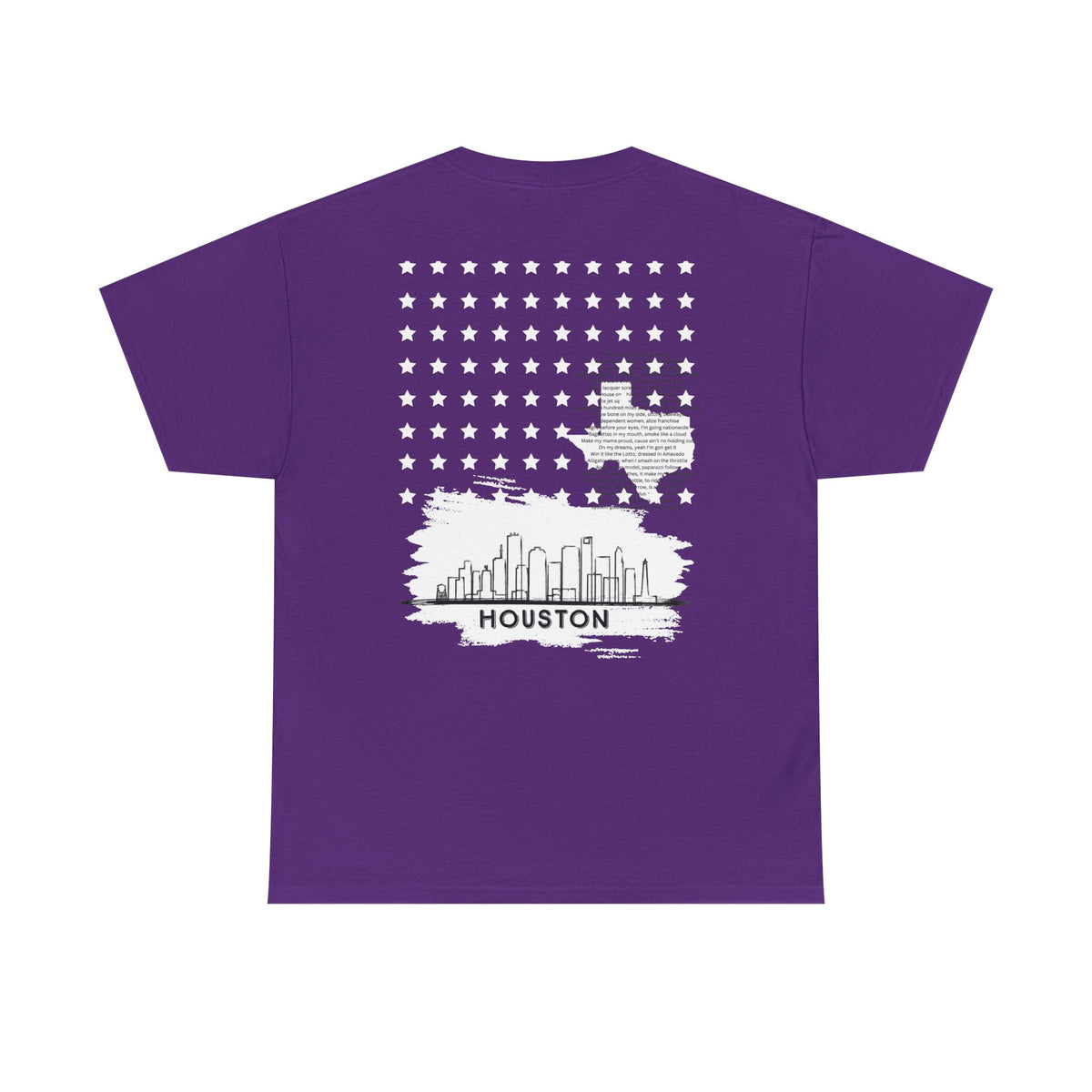 Houston Ghetto Dreams T-Shirt — City Skyline Texas Flag Graphic Tee