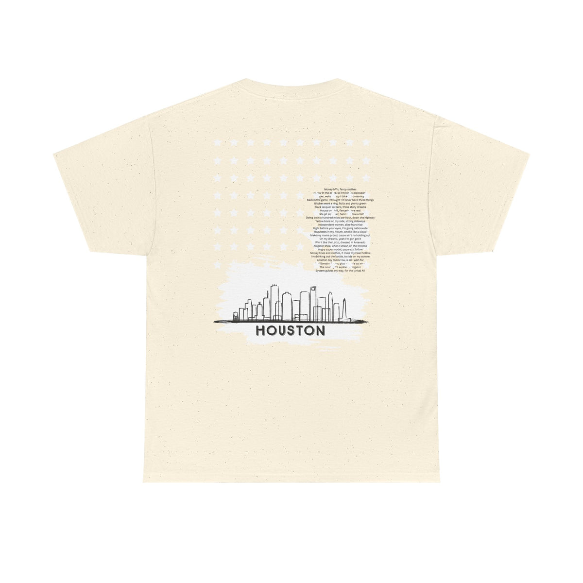 Houston Ghetto Dreams T-Shirt — City Skyline Texas Flag Graphic Tee