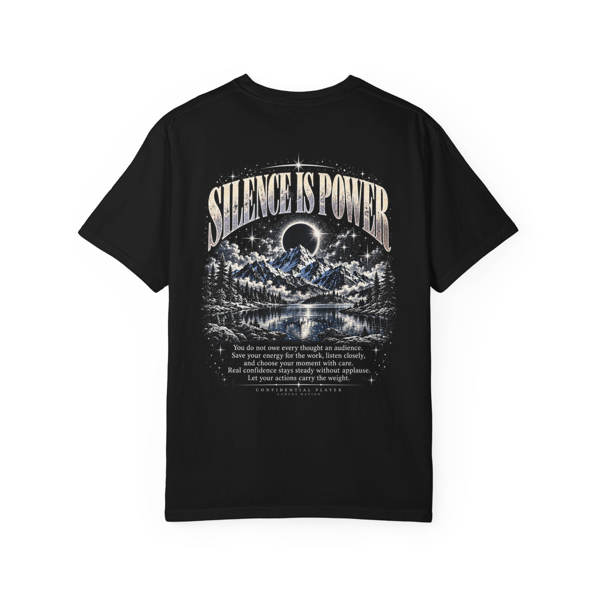 Confidential Player — White Silence Is Power 1717 T-Shirt