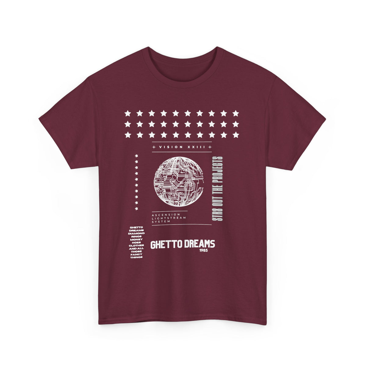 Houston Ghetto Dreams T-Shirt — City Skyline Texas Flag Graphic Tee