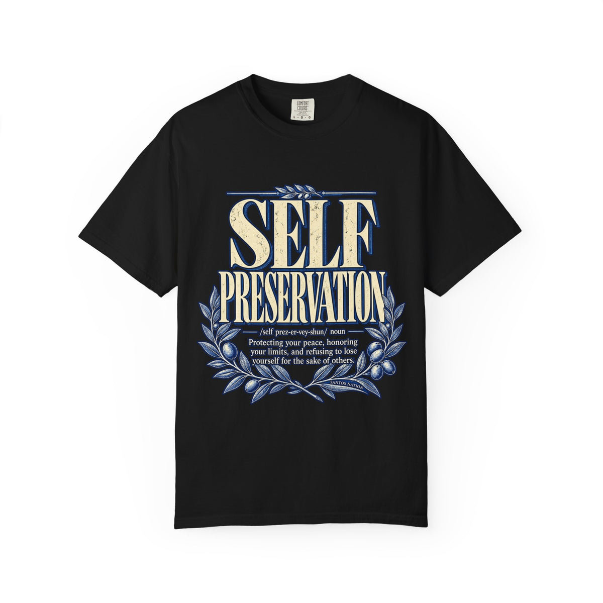 Self Preservation — Blue Pour Into Yourself First 1717 T-Shirt
