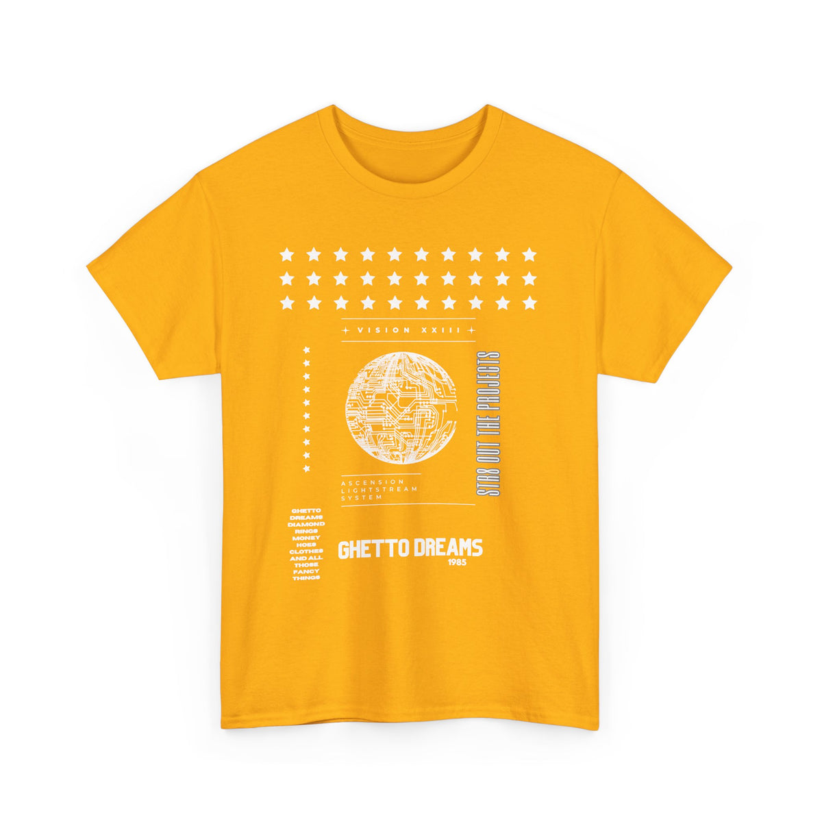 Houston Ghetto Dreams T-Shirt — City Skyline Texas Flag Graphic Tee