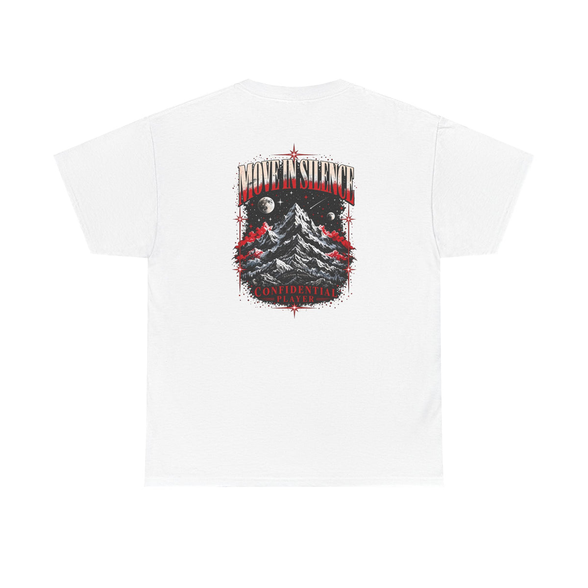 Confidential Player — Crimson Move in Silence T-Shirt