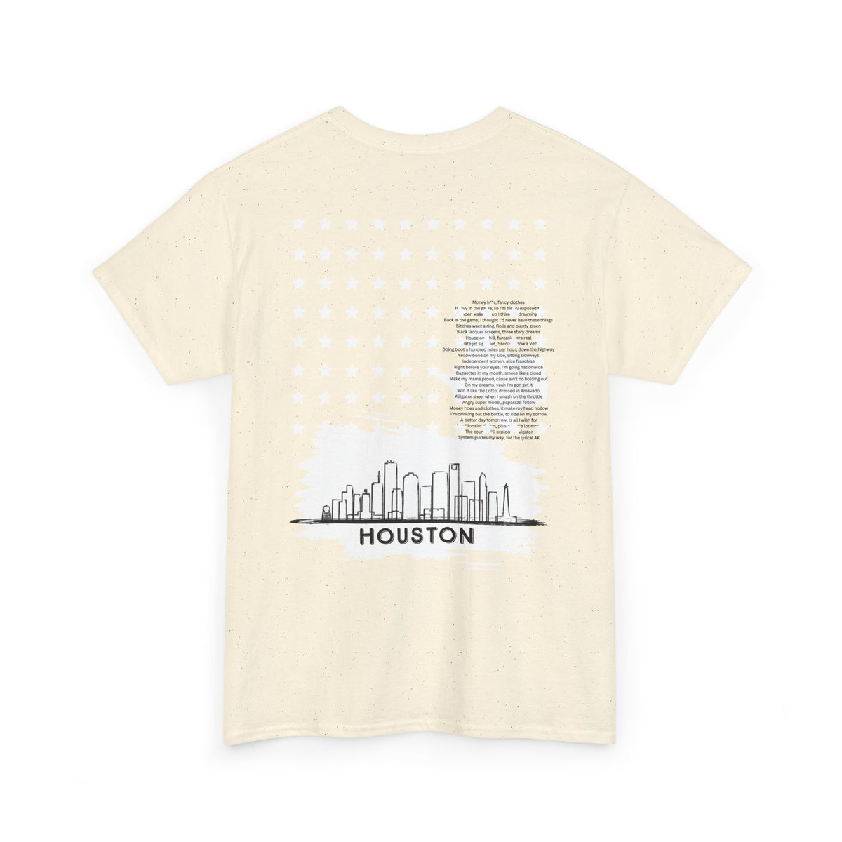 Houston Ghetto Dreams T-Shirt — City Skyline Texas Flag Graphic Tee