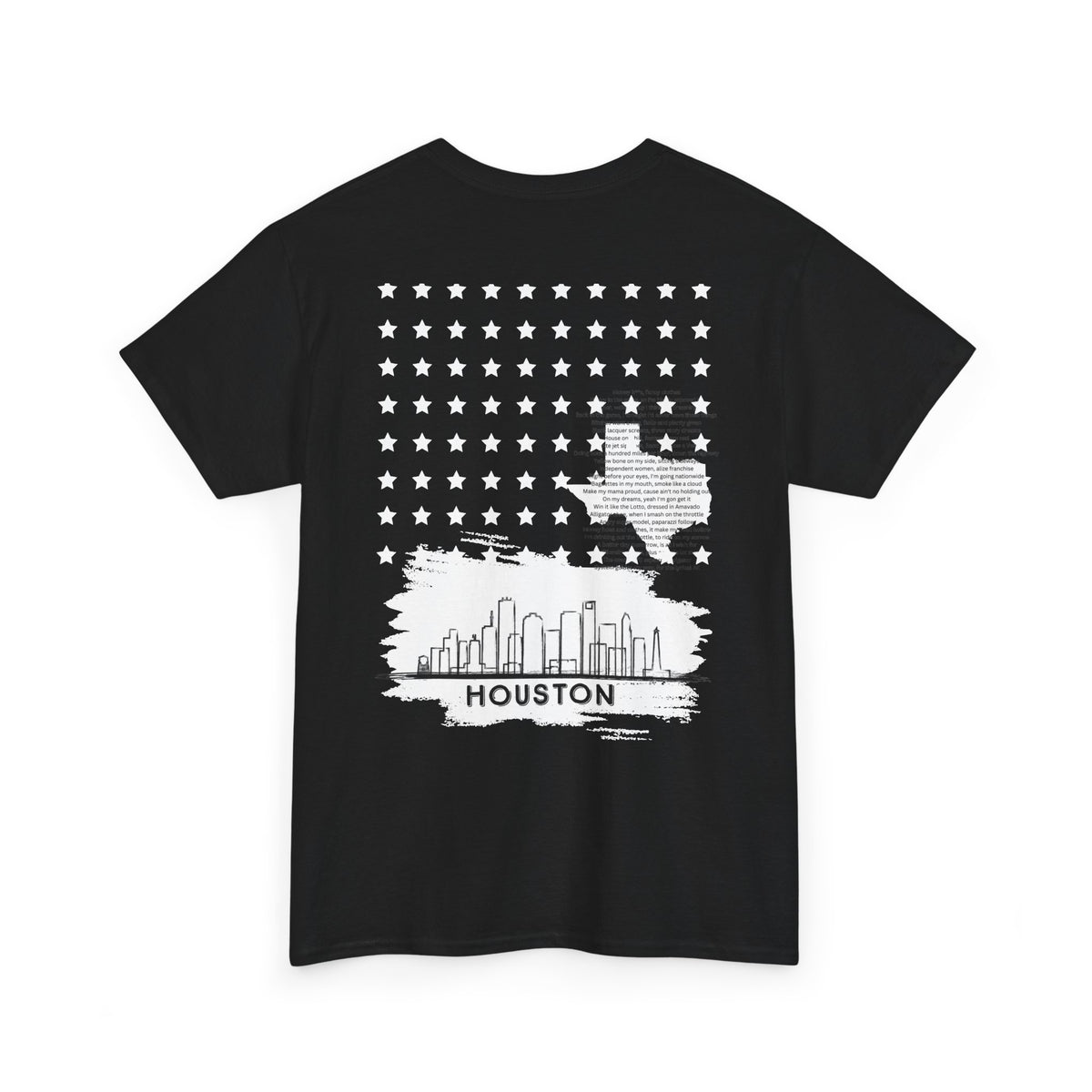 Houston Ghetto Dreams T-Shirt — City Skyline Texas Flag Graphic Tee