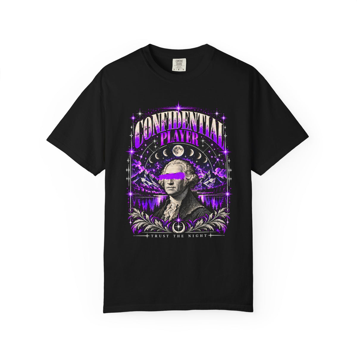 Confidential Player — Purple Trust the Night 1717 T-Shirt