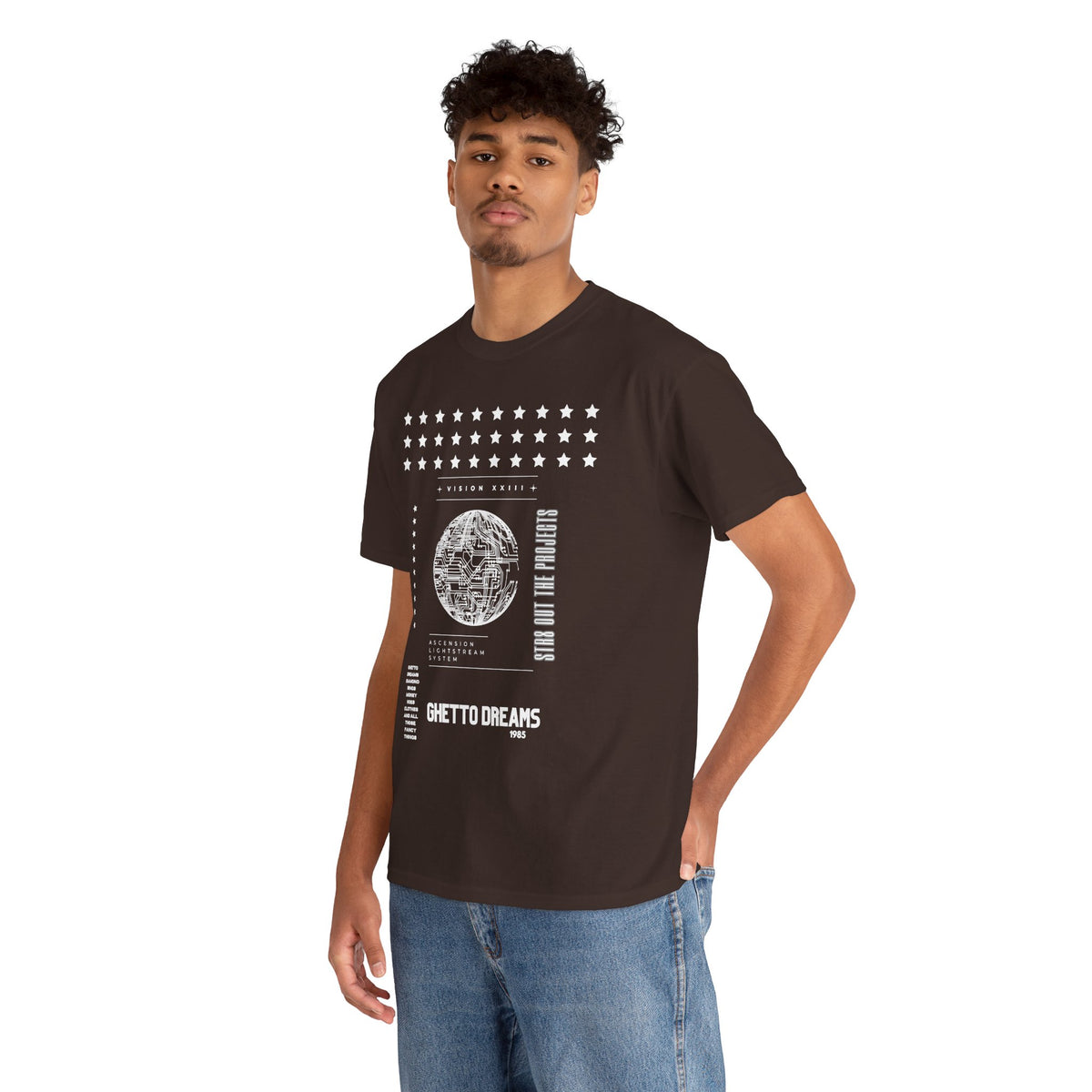 Houston Ghetto Dreams T-Shirt — City Skyline Texas Flag Graphic Tee