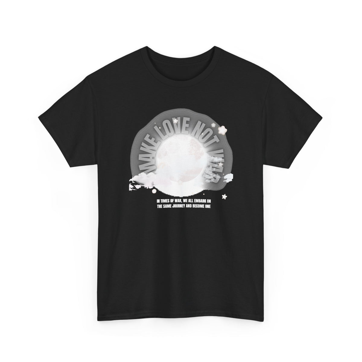 "Make Love not War" Graphic T-Shirt — Vintage Moon Peace Tee