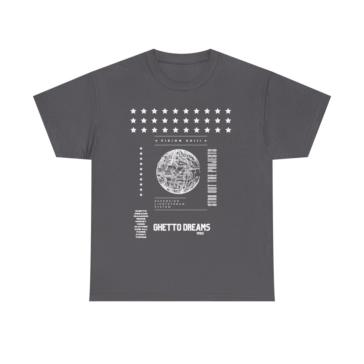 Houston Ghetto Dreams T-Shirt — City Skyline Texas Flag Graphic Tee
