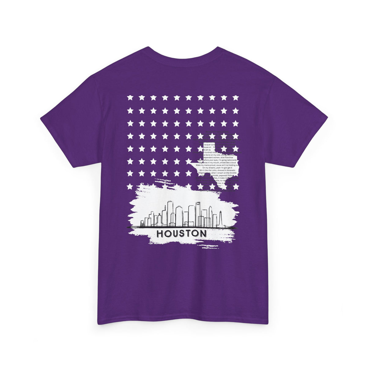 Houston Ghetto Dreams T-Shirt — City Skyline Texas Flag Graphic Tee