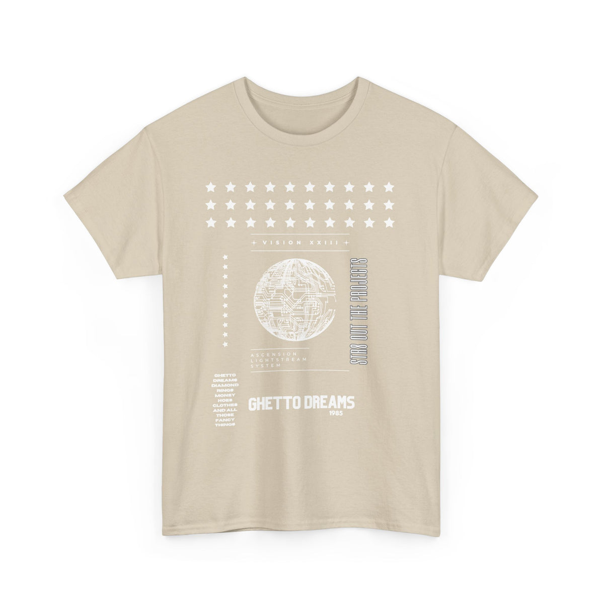 Houston Ghetto Dreams T-Shirt — City Skyline Texas Flag Graphic Tee