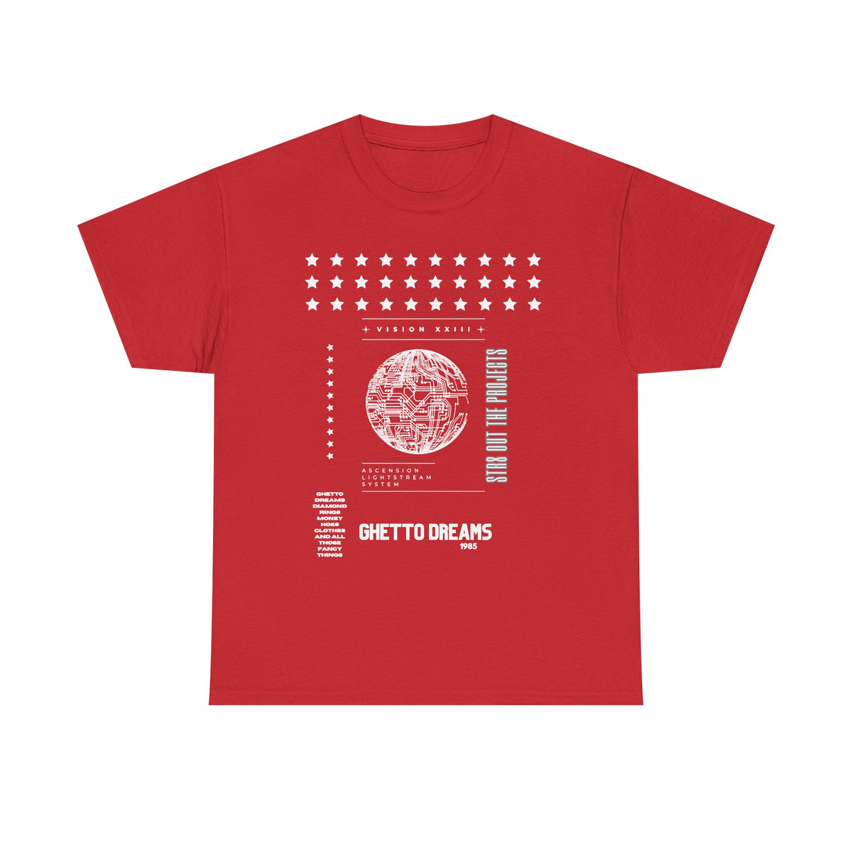Houston Ghetto Dreams T-Shirt — City Skyline Texas Flag Graphic Tee